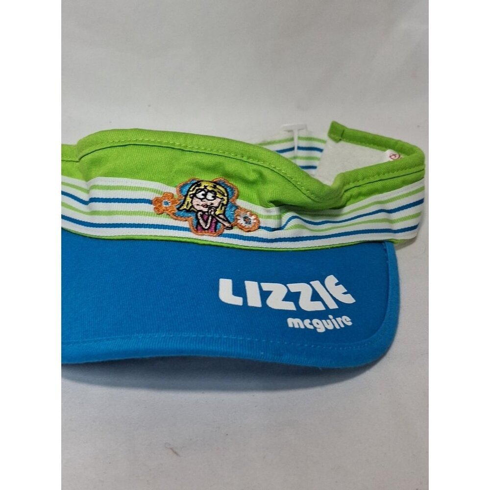 RARE Disney Store Lizzie McGuire Visor, Girls, Blue & Green, Youth, Adjustable. - Picture 2 of 6